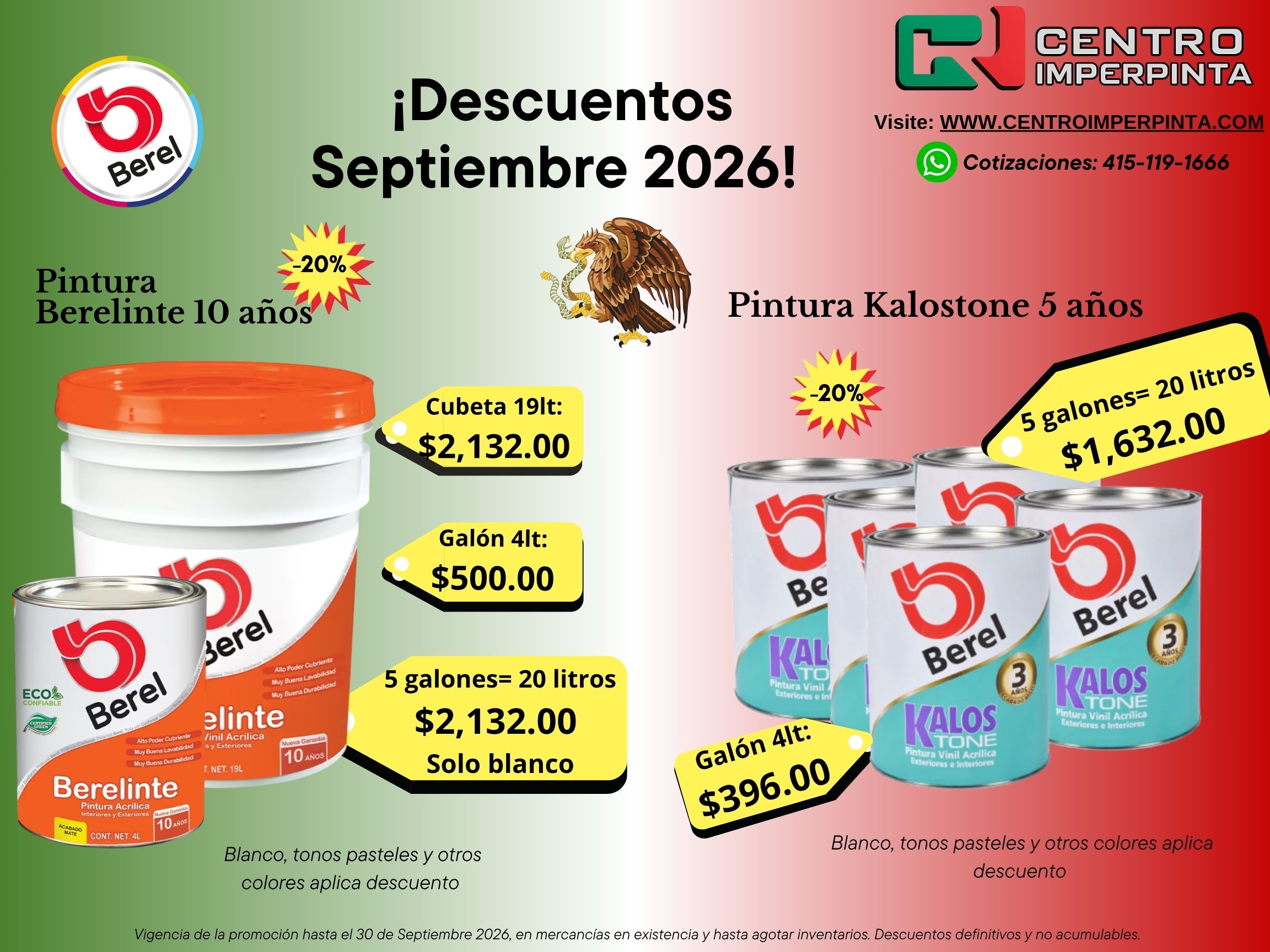 September amazing discounts!!