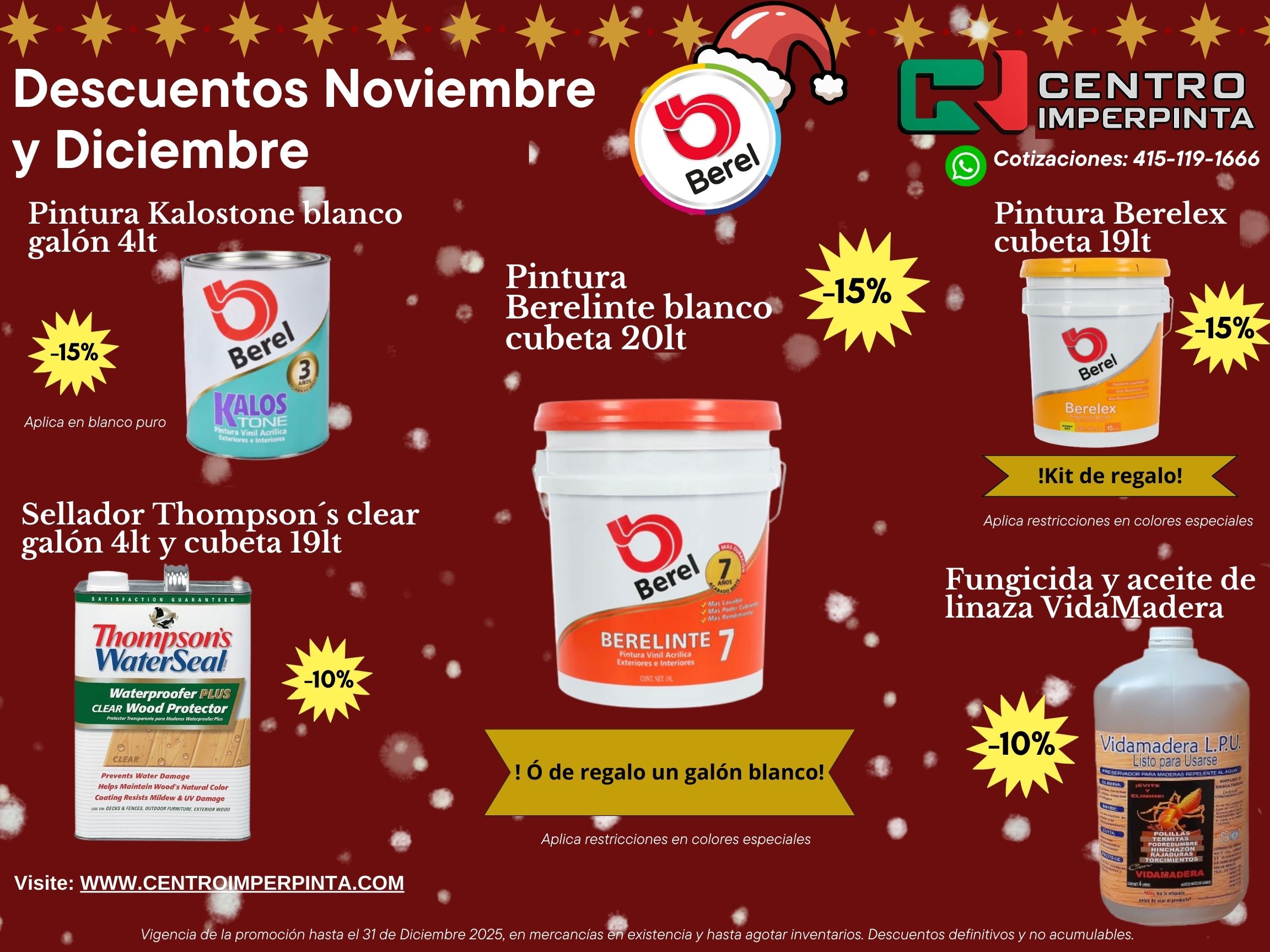 December discounts and promotions!